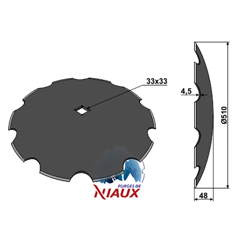 Landwirtschaft Bodenbearbeitung Scheibeneggen Scheibe gezackt John Deere