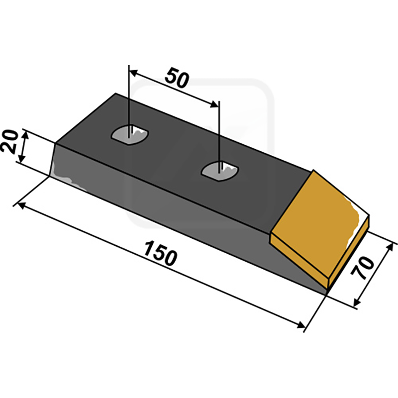 Landwirtschaft Bodenbearbeitung Grubber Schare & Leitbleche Scharspitze - Hartmetall Quivogne