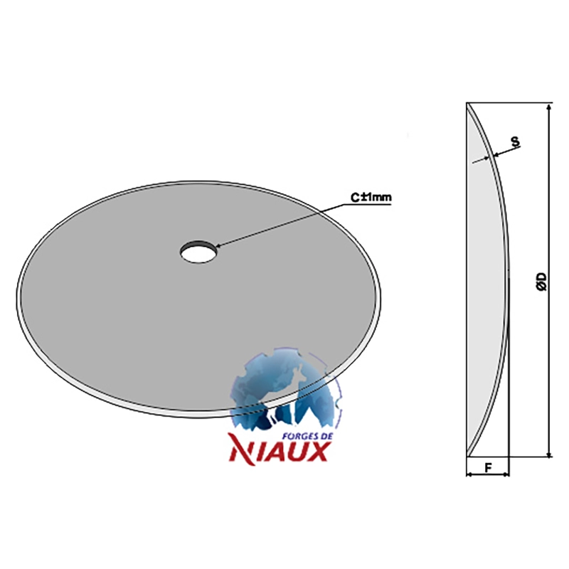 Landwirtschaft Bodenbearbeitung Scheibeneggen Scheibe glatt Niaux