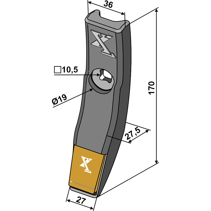Landwirtschaft Bodenbearbeitung Grubber Schare & Leitbleche Scharspitze - Hartmetall Väderstad