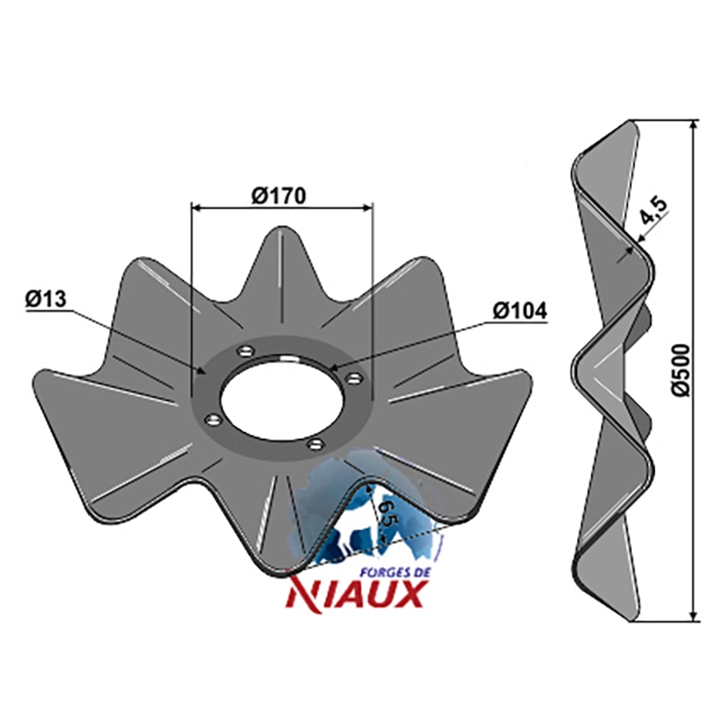 Landwirtschaft Bodenbearbeitung Scheibeneggen Scheibe gewellt Salford