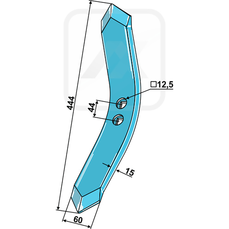 Landwirtschaft Bodenbearbeitung Grubber Schare & Leitbleche Schmalschar Rabe