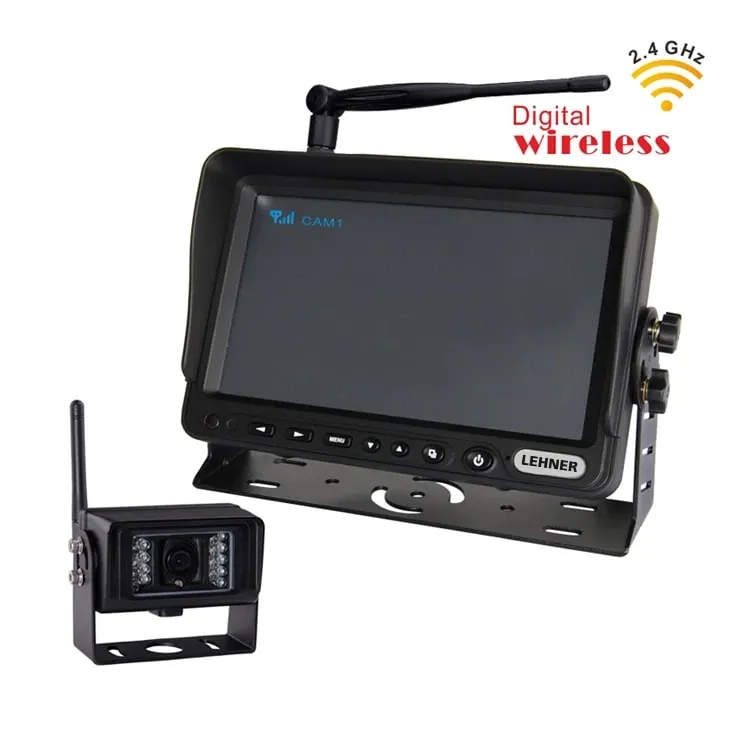 Lehner Rückfahrkamera 7“ LCD-Farbdisplay wireless IP69K werkseitig montiert 73369