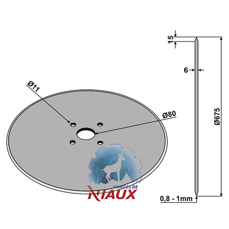 Landwirtschaft Bodenbearbeitung Scheibeneggen Sechscheibe glatt Niaux