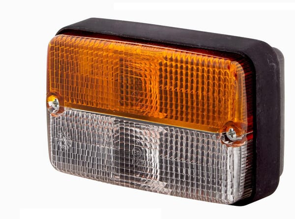 Hella Blinkbegrenzungsleuchte 21/5W, rechteckig, 12V, amber/transparent, anschraubbar 120x55x80mm, Hella 2BE997131081