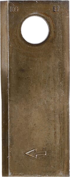 Vicon Mähmesser rechts 120x48x4 mm, Bohrung Ø 18,50 mm, geeignet für Vicon / Gehl / Lely / New Holland / Pöttinger, 25er-Packung VN9935870001