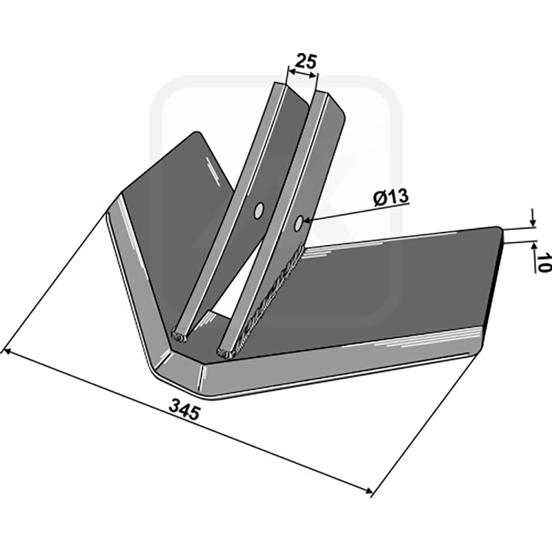 Landwirtschaft Bodenbearbeitung Grubber Schare & Leitbleche Flügelschar Köckerling Topmix