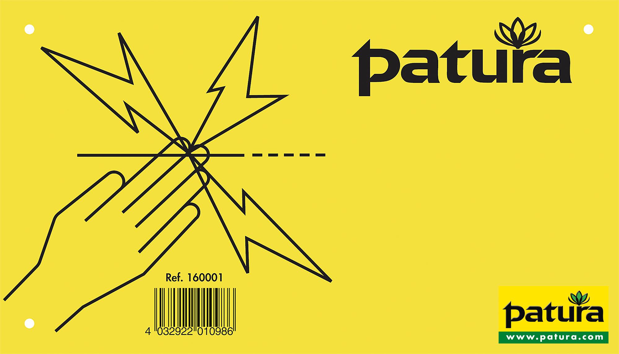 WARNSCHILD VORSICHT ELEKTROZAUN KUNST