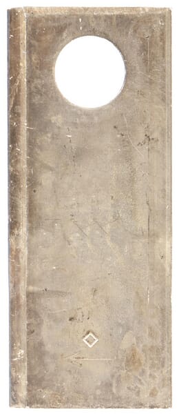 Kramp Mähmesser links 120x49x4 mm, Bohrung Ø 21 mm, geeignet für Pöttinger 434975KR