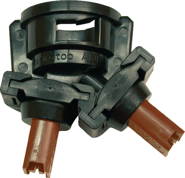 Doppeldüsenkappe, Bajonett, SW8, schwarz 12824