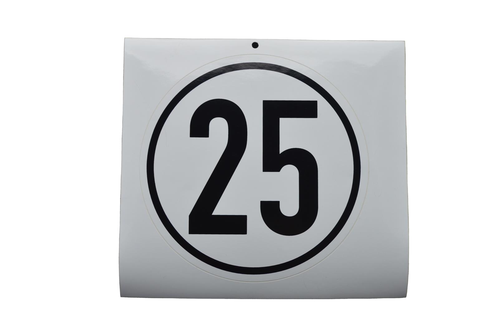 25KM/H AUFKLEBER