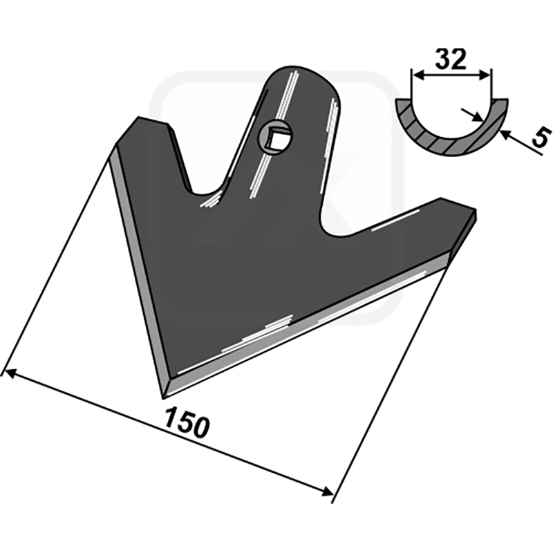 Landwirtschaft Bodenbearbeitung Grubber Schare & Leitbleche Hackschar Hatzenbichler|Maschio | Gaspardo
