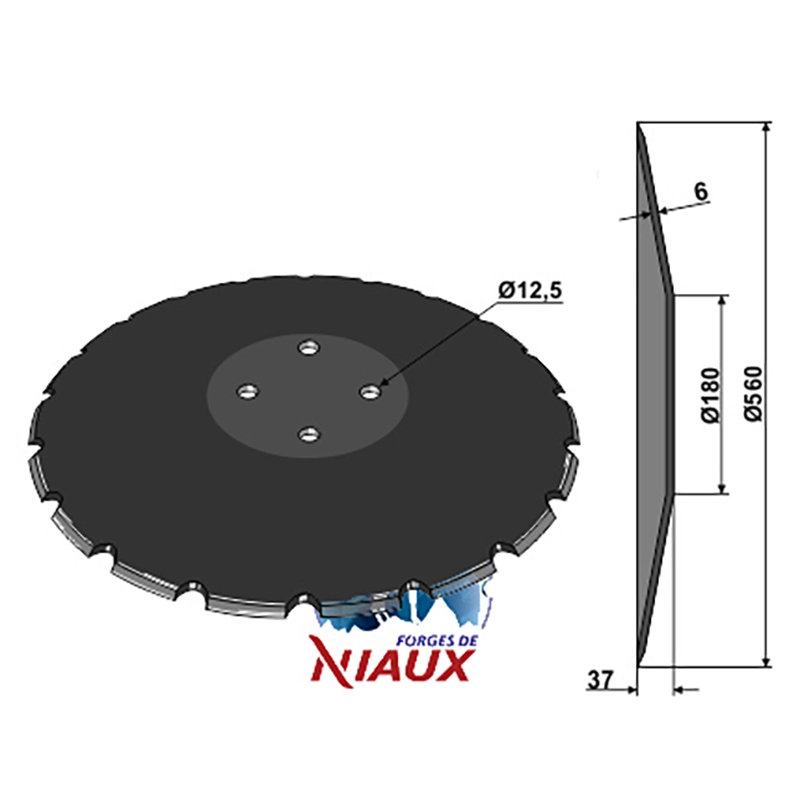 Landwirtschaft Bodenbearbeitung Scheibeneggen Scheibe Gezahnt gezackt Rabe|Gregoire Besson|Niaux