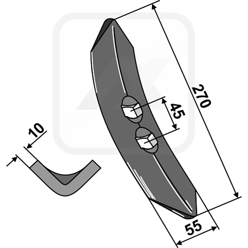 Landwirtschaft Bodenbearbeitung Grubber Schare & Leitbleche Schar 