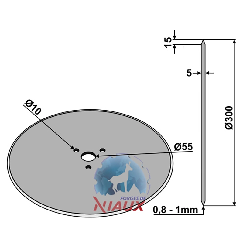Landwirtschaft Bodenbearbeitung Scheibeneggen Sechscheibe glatt Niaux