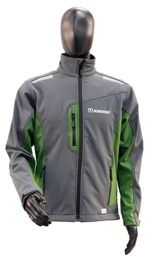 KRONE Softshelljacke  XXL Anthrazit/Grün