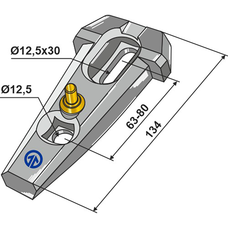 Landwirtschaft Bodenbearbeitung Grubber Schare & Leitbleche Halter komplett - Serie 200