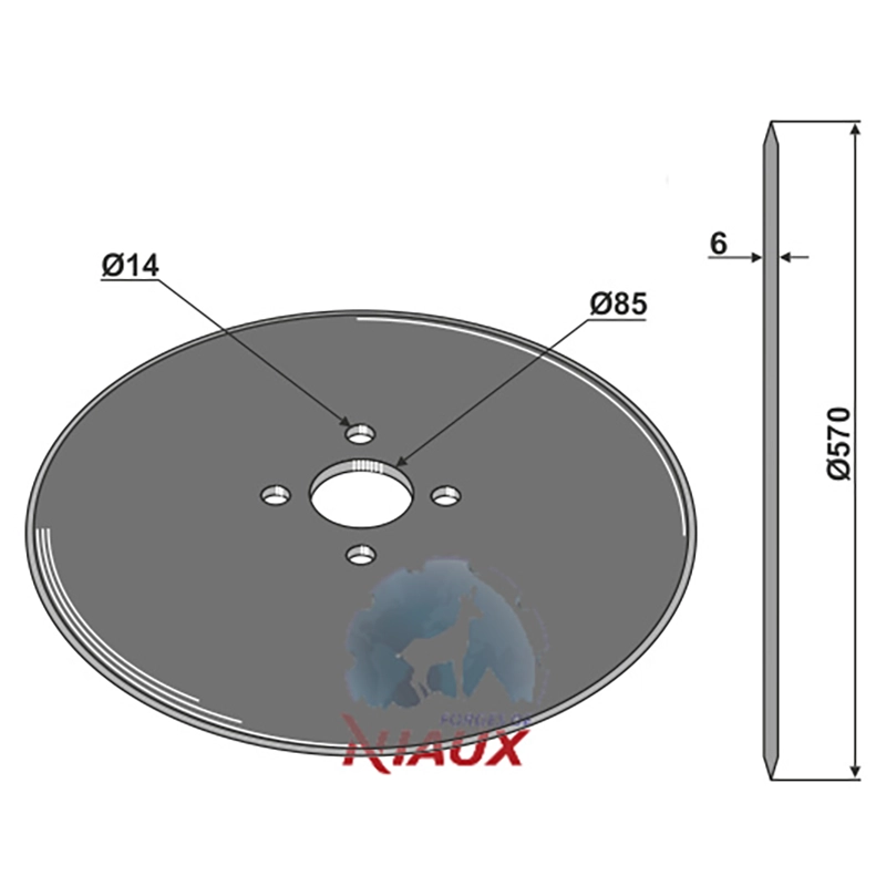 Landwirtschaft Bodenbearbeitung Scheibeneggen Sechscheibe glatt Niaux|Hagedorn