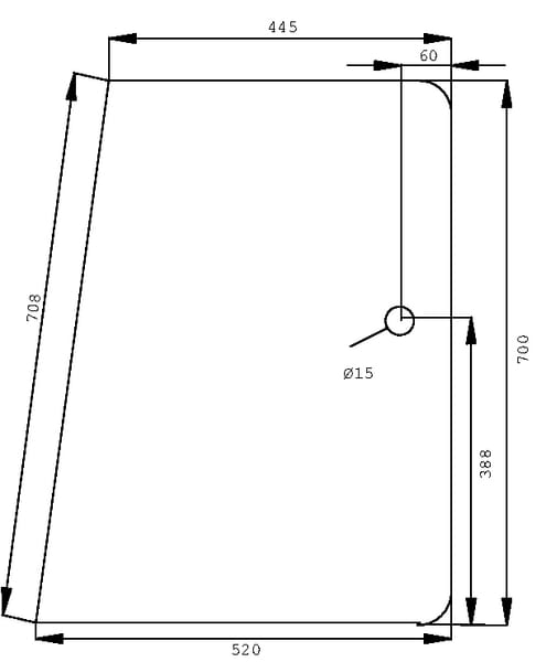 Kramp Seitenscheibe D7760