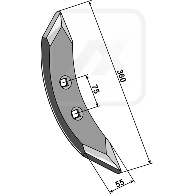 Landwirtschaft Bodenbearbeitung Grubber Schare & Leitbleche Schwergrubberschar 