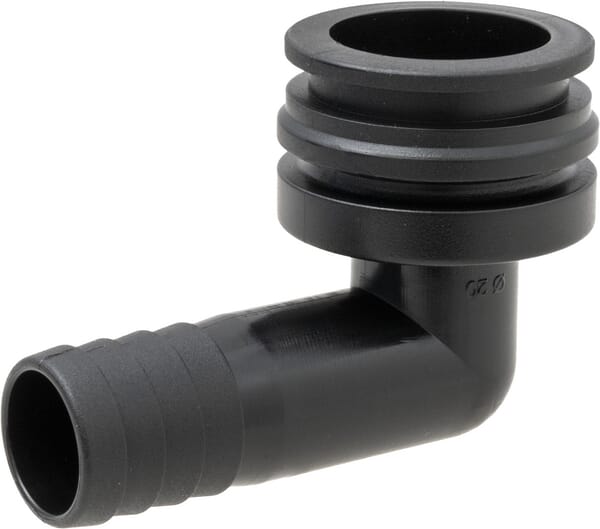 Gabelkupplung, Außengewinde, 90°, AF4, 20 mm, Schlauchanschluss 8420403