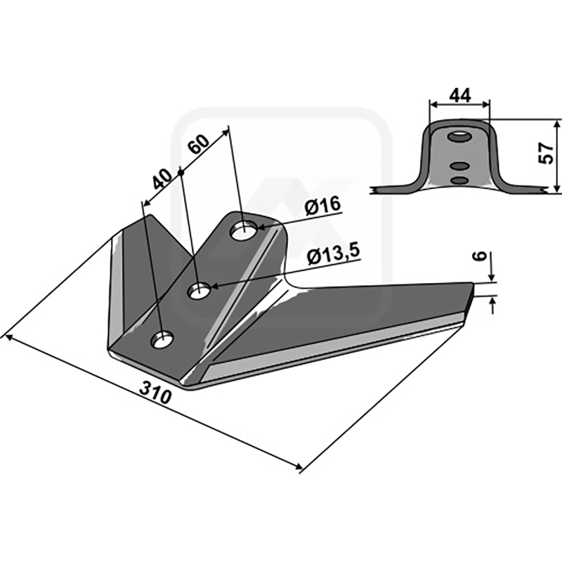 Landwirtschaft Bodenbearbeitung Grubber Schare & Leitbleche Gänsefussschar Kverneland