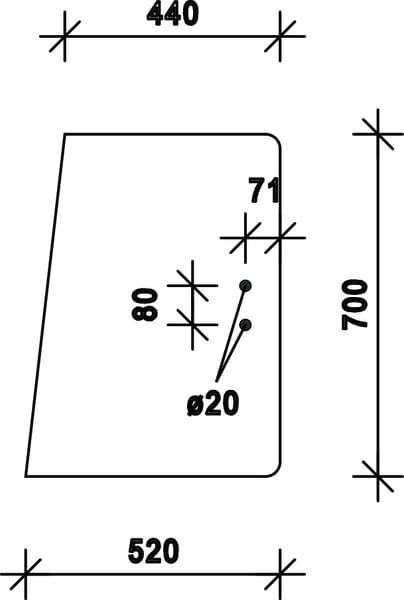 Kramp Seitenscheibe D7759