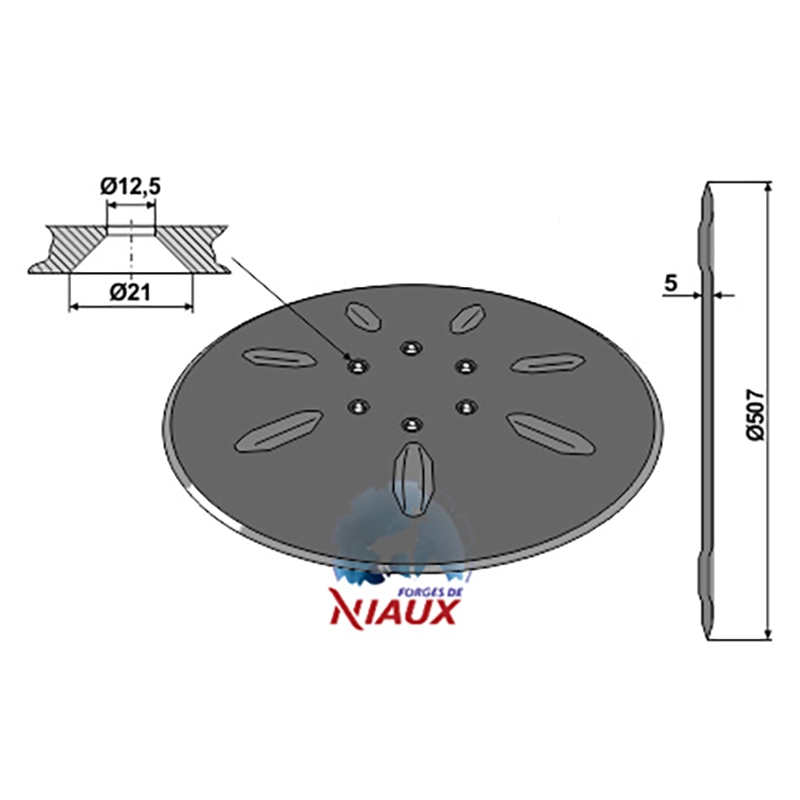 Landwirtschaft Bodenbearbeitung Scheibeneggen Sechscheibe glatt Lemken|Niaux