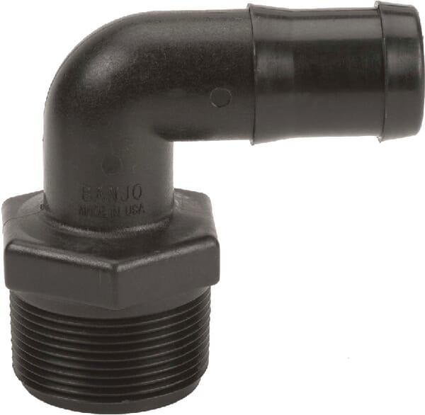 Schlauchtülle 1 1/2" AG NPT x 1 1/4" 90° HB15012590