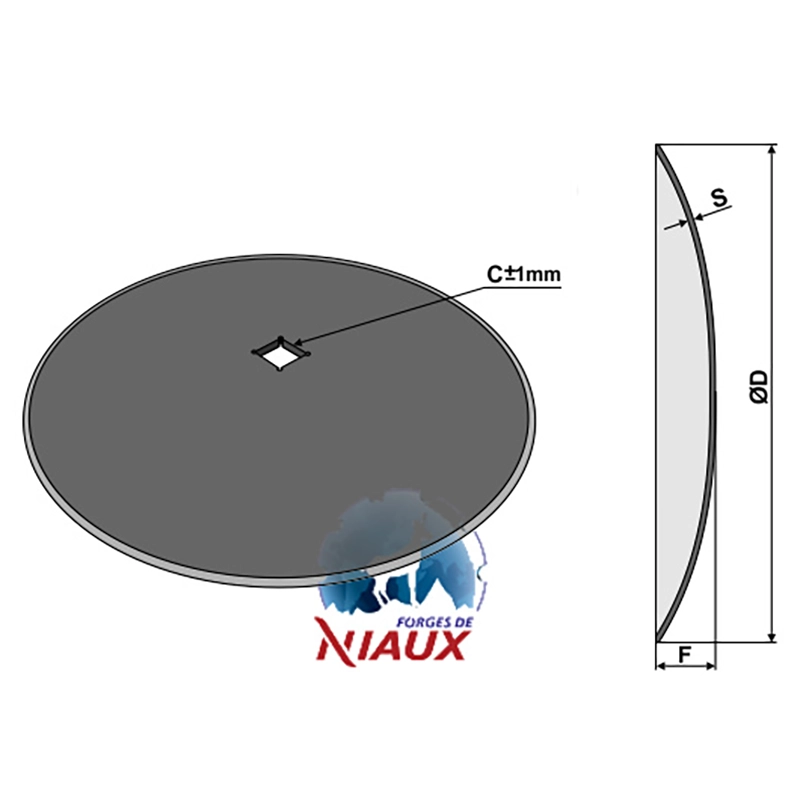 Landwirtschaft Bodenbearbeitung Scheibeneggen Scheibe glatt Niaux