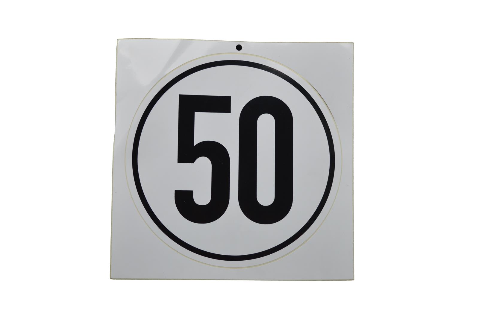 50KM/H AUFKLEBER