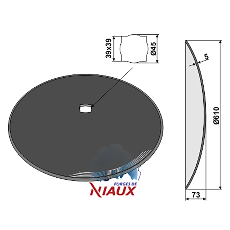 Landwirtschaft Bodenbearbeitung Scheibeneggen Scheibe glatt Simba