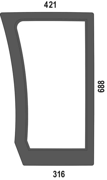 Kramp Frontscheibe unten  00205769010N