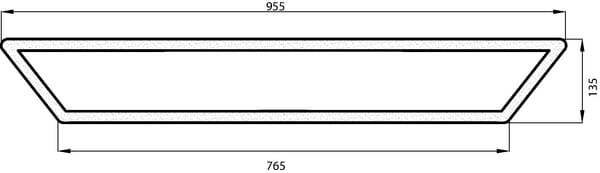 Kramp Heckscheibe unten 001108020N