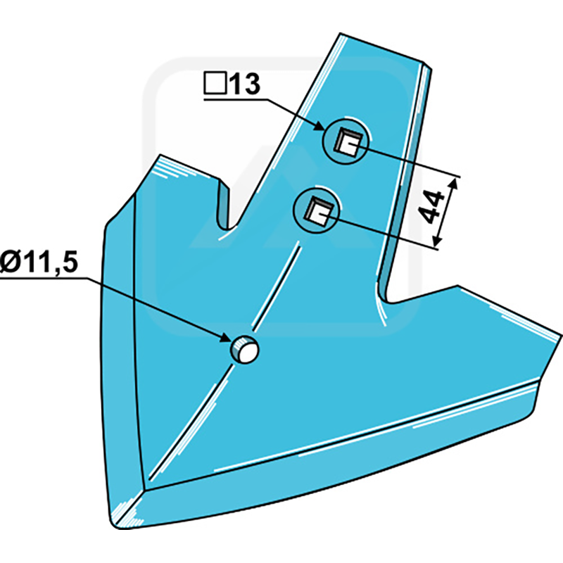 Landwirtschaft Bodenbearbeitung Grubber Schare & Leitbleche Gänsefussschar Rabe