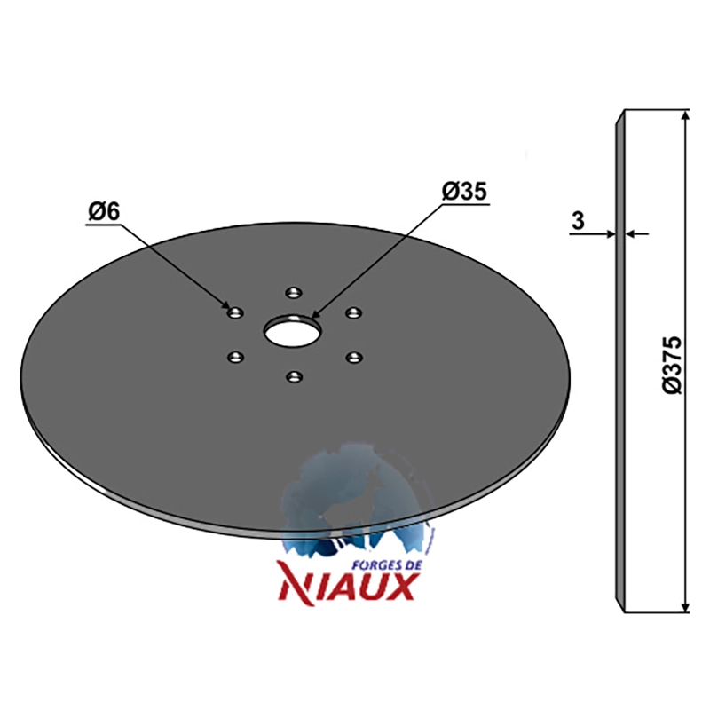 Landwirtschaft Bodenbearbeitung Scheibeneggen Säscheibe glatt Maschio
