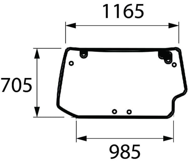Kramp Heckscheibe oben 00121438030N