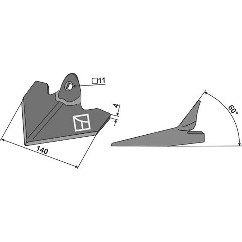 Landwirtschaft Bodenbearbeitung Grubber Schare & Leitbleche Hackschar Einböck