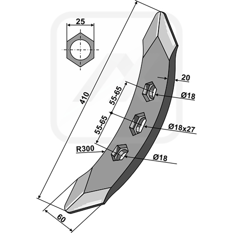 Landwirtschaft Bodenbearbeitung Grubber Schare & Leitbleche Schar Kverneland