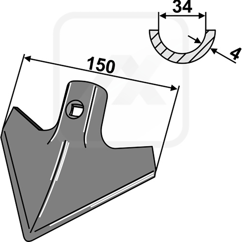 Landwirtschaft Bodenbearbeitung Grubber Schare & Leitbleche Hackschar Hatzenbichler|Carré