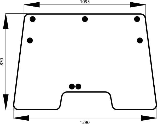 Kramp Frontscheibe aufstellbar 4383605N