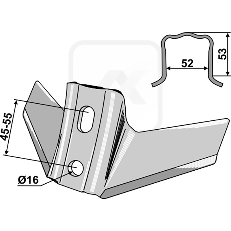 Landwirtschaft Bodenbearbeitung Grubber Schare & Leitbleche Flügelschar 