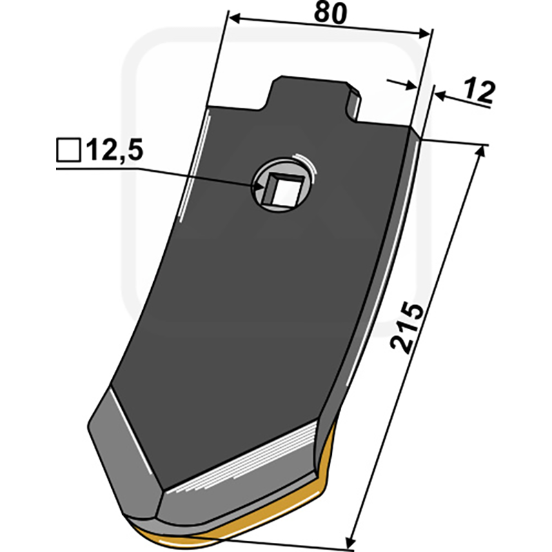 Landwirtschaft Bodenbearbeitung Grubber Schare & Leitbleche Scharspitze - Hartmetallbeschichtet - unterseitig Lemken