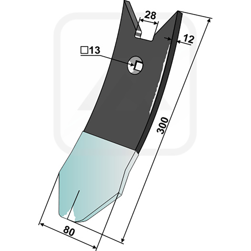 Landwirtschaft Bodenbearbeitung Grubber Schare & Leitbleche Scharspitze DURAFACE - Delta Flex Kongskilde
