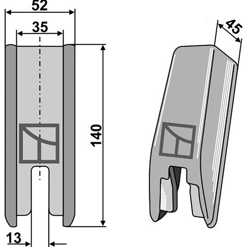 Landwirtschaft Bodenbearbeitung Grubber Schare & Leitbleche Halter