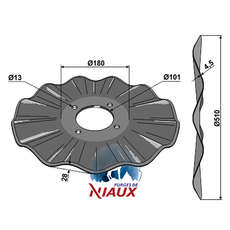 Landwirtschaft Bodenbearbeitung Scheibeneggen Scheibe gewellt Salford