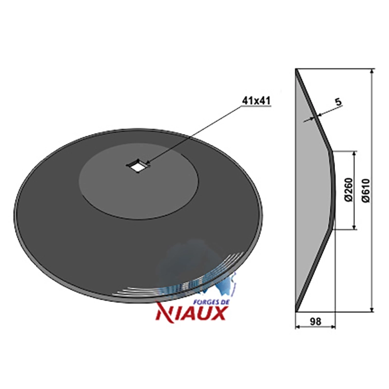 Landwirtschaft Bodenbearbeitung Scheibeneggen Scheibe glatt Niaux