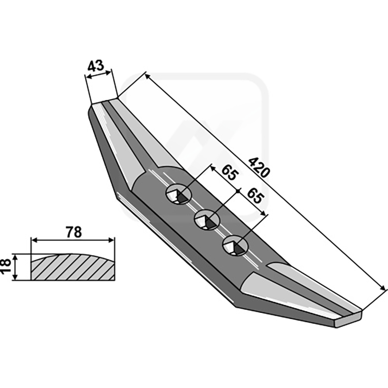 Landwirtschaft Bodenbearbeitung Grubber Schare & Leitbleche Schar 
