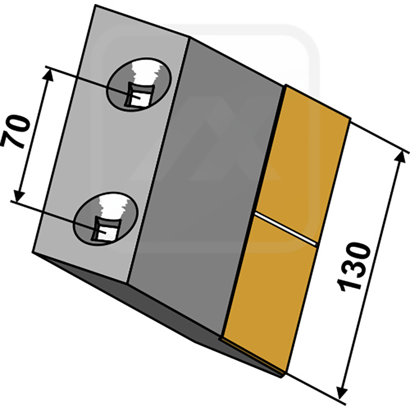 Landwirtschaft Bodenbearbeitung Grubber Schare & Leitbleche Scharmesser kurz - Hartmetall - rechts Howard|Kongskilde|Bigham Brothers|Tye