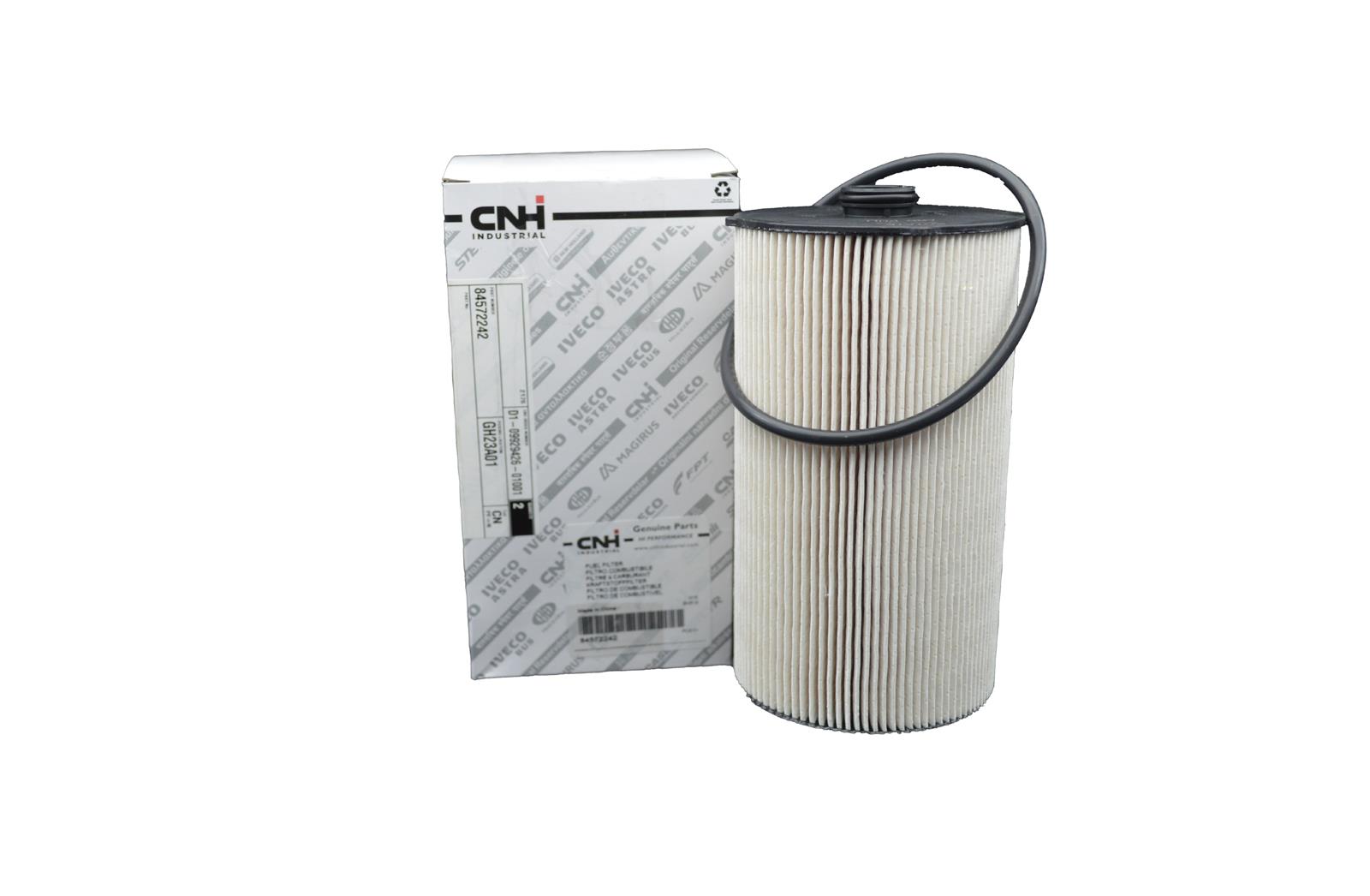 Kraftstofffilter für New Holland Traktoren, Radlader/Lader und Mähdrescher sowie FORD Traktoren, Mähdrescher, Radlader/Lader, Ballenpressen und Baggerlader sowie FIAT Traktoren, Mähdrescher und Radlader/Lader sowie Laverda Traktoren und Mähdrescher